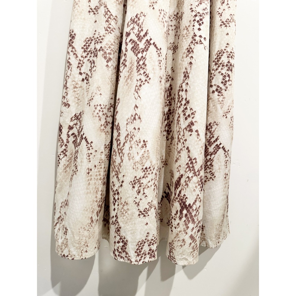 NWT L'Agence Sutton Beaded Strap Maxi Dress in Light Sage Multi Desert Snake - 0 - Picture 12 of 16